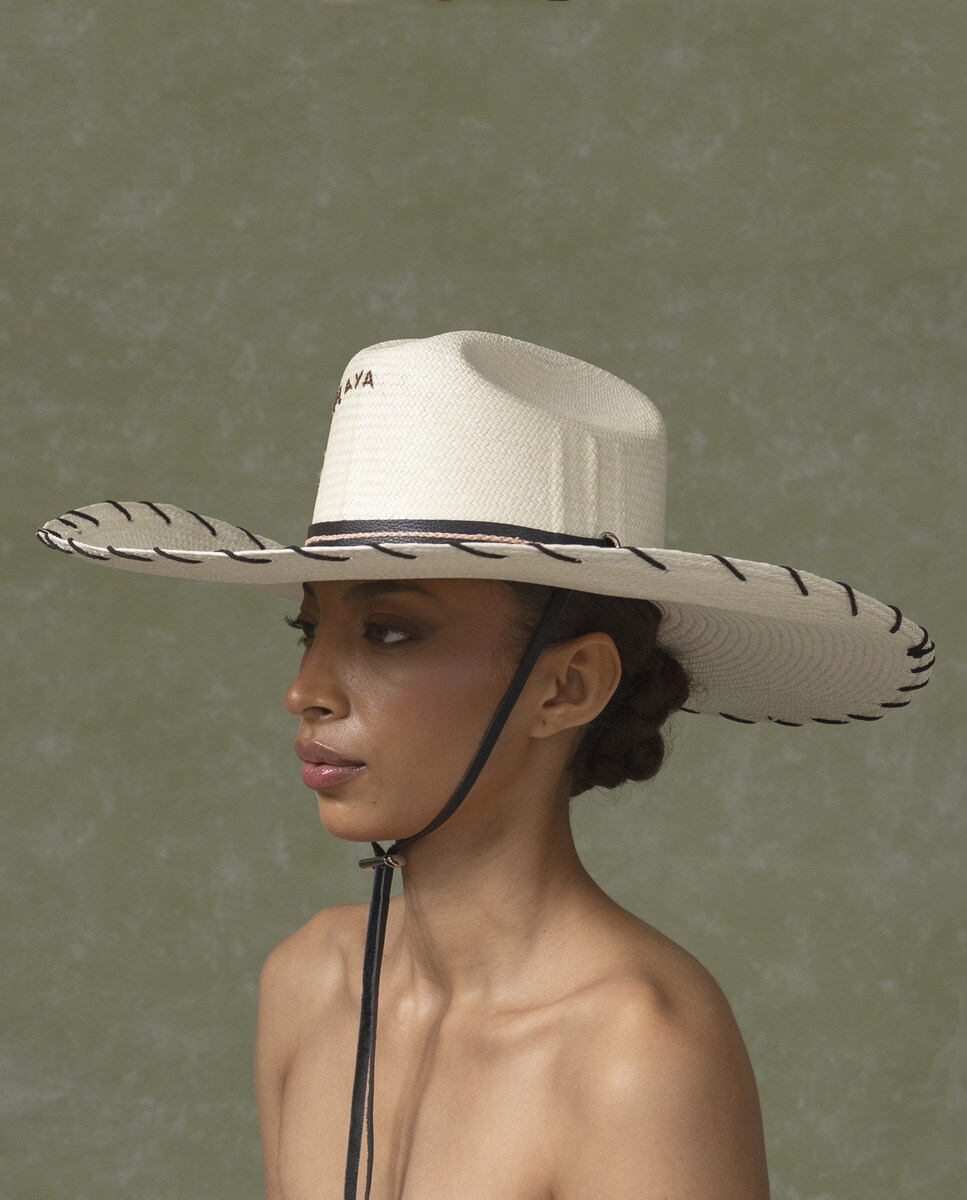 Sombrero tejano. Blanco-2