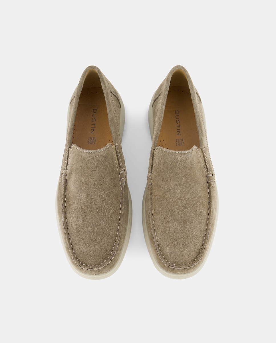 Mocassins Lisos Taupe-4