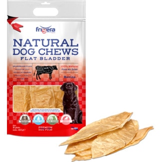 Snack Natural Para Cão Bexiga Plana embalagem 150 g - Frigera