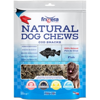 Snack Natural para Cão Bacalhau embalagem 250 g - Frigera
