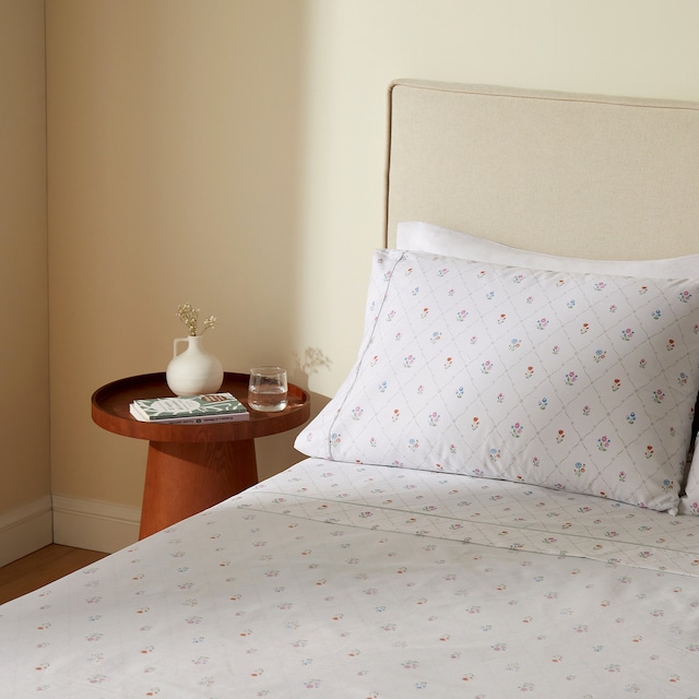 Imagen 0 de Juego de sábanas con bajera Grid Basics El Corte Inglés