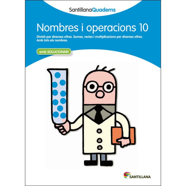 Imagen 0 de NOMBRES I OPERACIONS 10 AMB SOLUCIONARI SANTILLANA QUADERNS  (Tapa blanda)