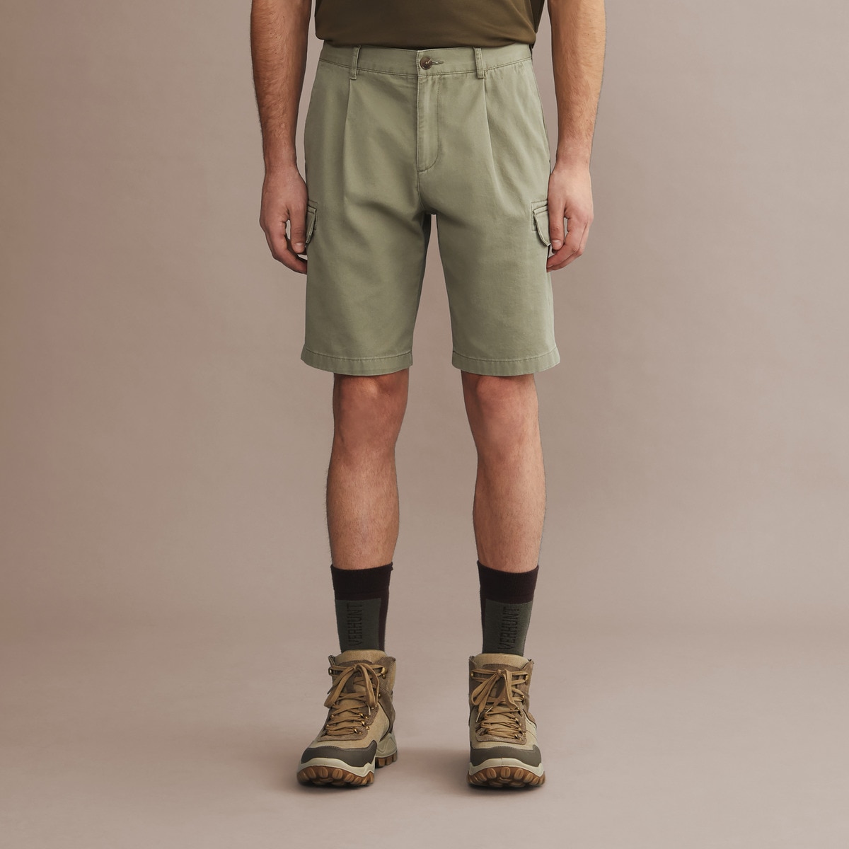 Bermudas de homem Verde-3