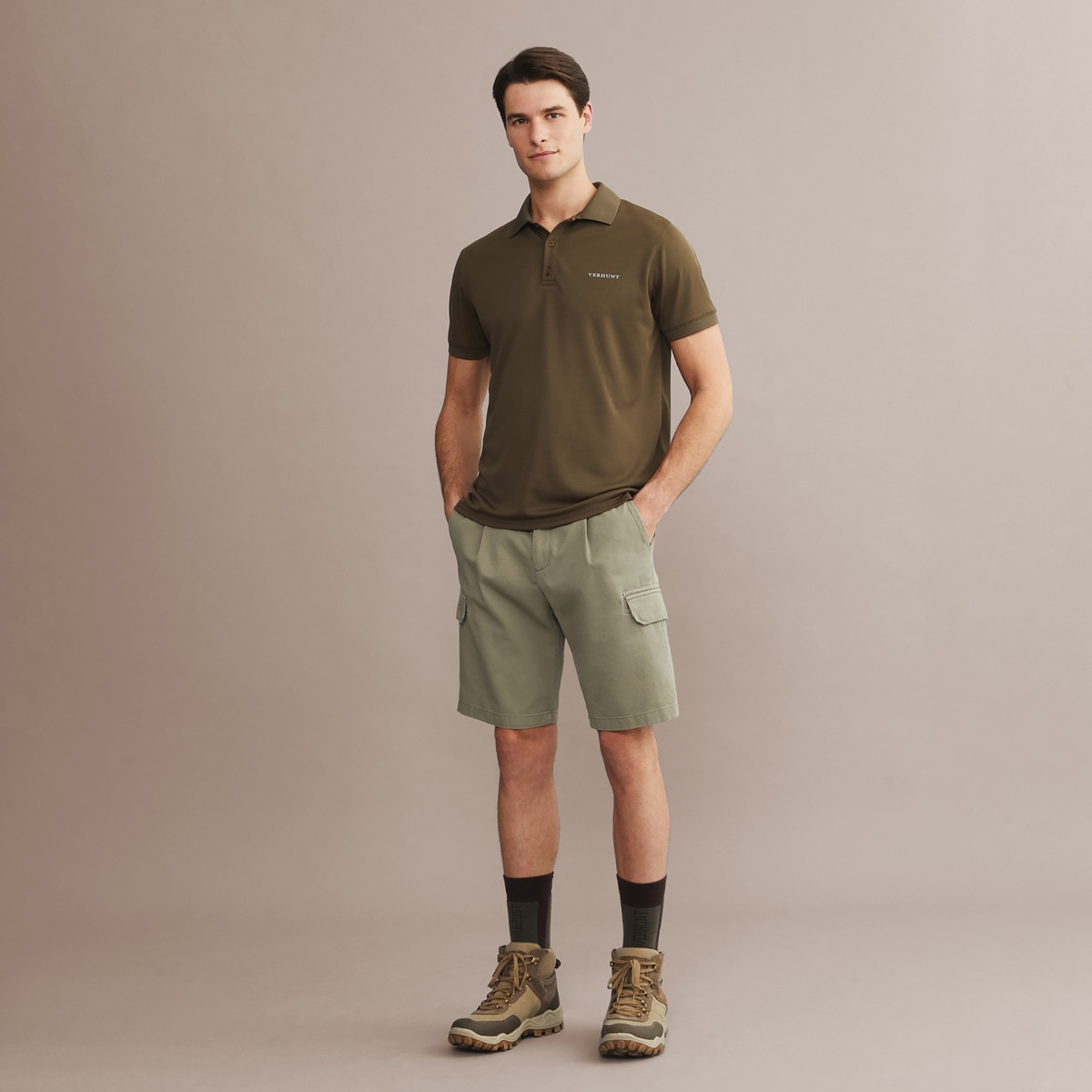 Bermudas de homem Verde-2