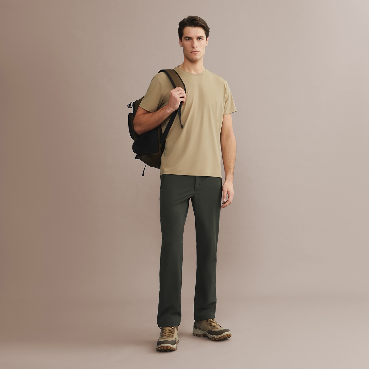 T-shirt Técnica Bege-3