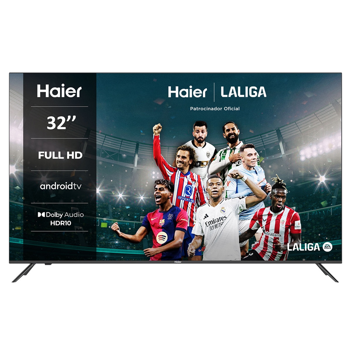 TV LED 80 cm (32") Haier H32K702FG Full HD, HDR10, Smart TV Android 11 Negro-1