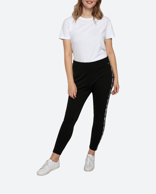 Imagen 0 de Leggin de mujer tallas grandes elásticos y con tape lateral