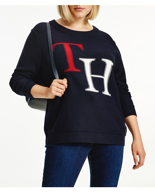 Imagen 0 de Jersey de mujer de cuello redondo y manga larga