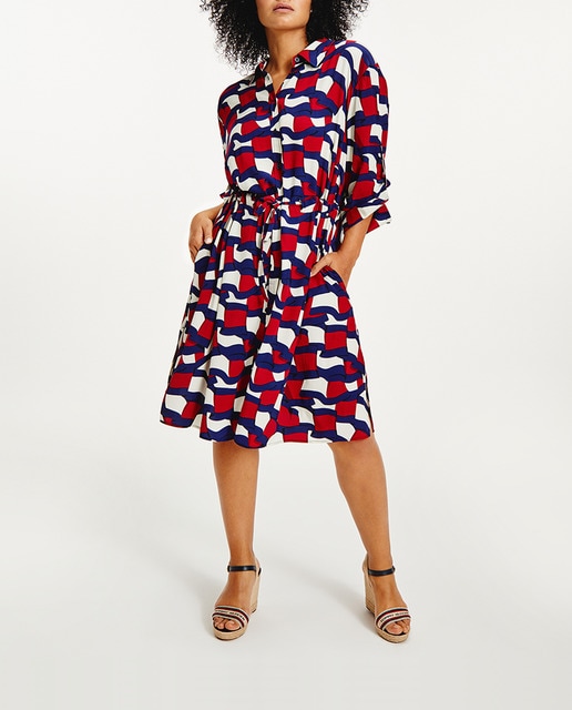 Imagen 0 de Vestido camisero con manga larga