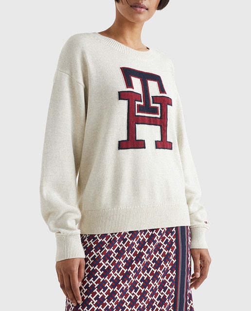 Imagen 0 de Jersey de mujer de cuello redondo y manga larga