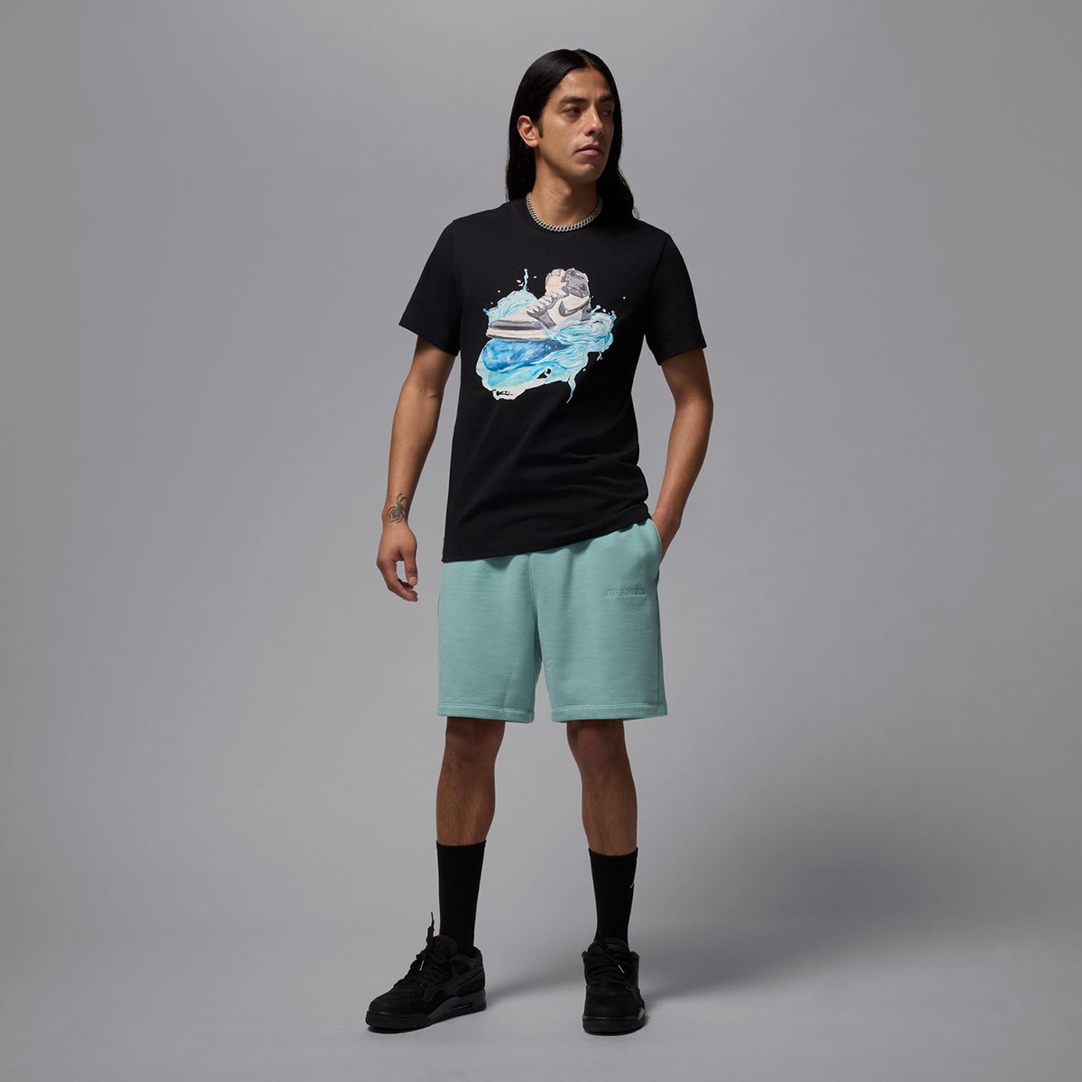 T-shirt de Homem Flight Essentials Preto-6