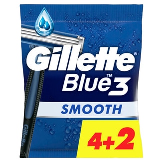 Lâmina Descartável Blue3 Smooth 4+ 2un embalagem 4 unidades - Gillette