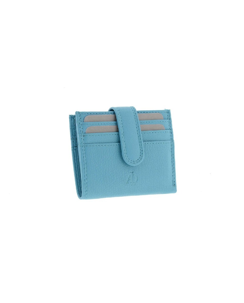 Porta-Cartões em Couro Premium Azul-3