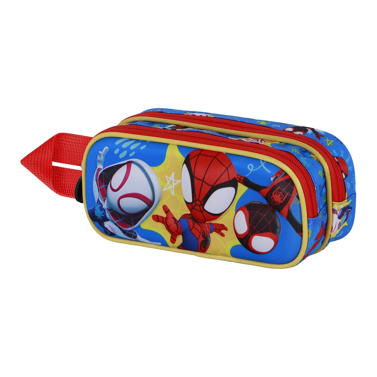Estojo duplo 3D Spiderman amazing Marvel Karactermania vermelho Vermelho-1