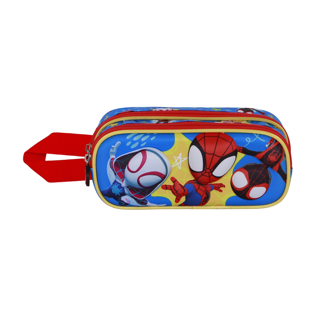 Estojo duplo 3D Spiderman amazing Marvel Karactermania vermelho Vermelho-2