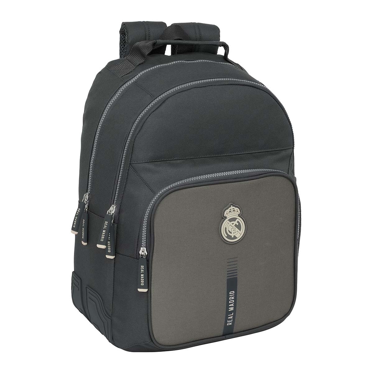 Mochila dupla com cantoneiras adaptável a trolley Real Madrid C.F. cinzento Cinzento-1