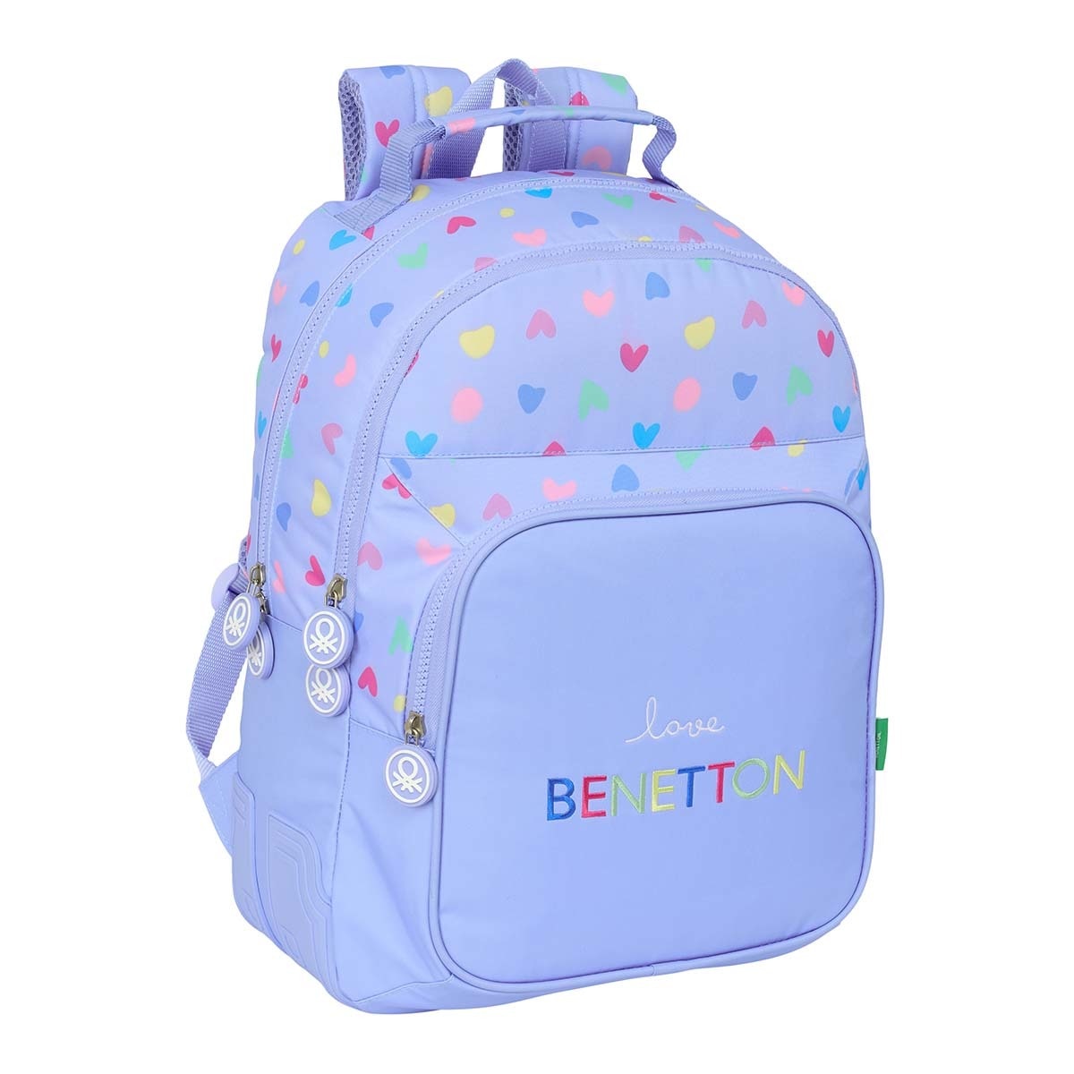 Mochila doble con cantoneras adaptable a carro Benetton Safta lila Lila-1