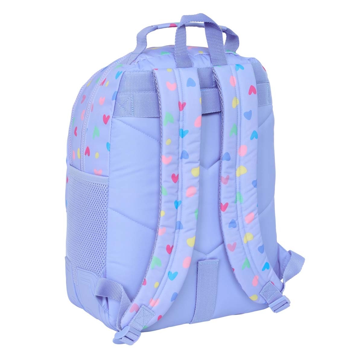 Mochila doble con cantoneras adaptable a carro Benetton Safta lila Lila-2