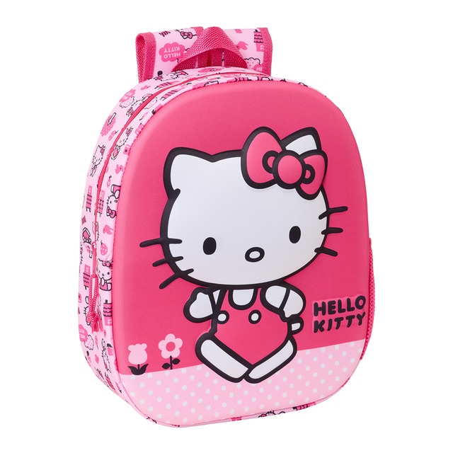 Mochila 3D Hello Kitty Safta rosa