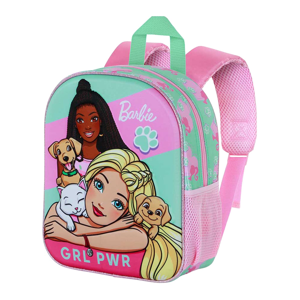 Mochila 3D elite Barbie pets Mattel Karactermania rosa Rosa-1