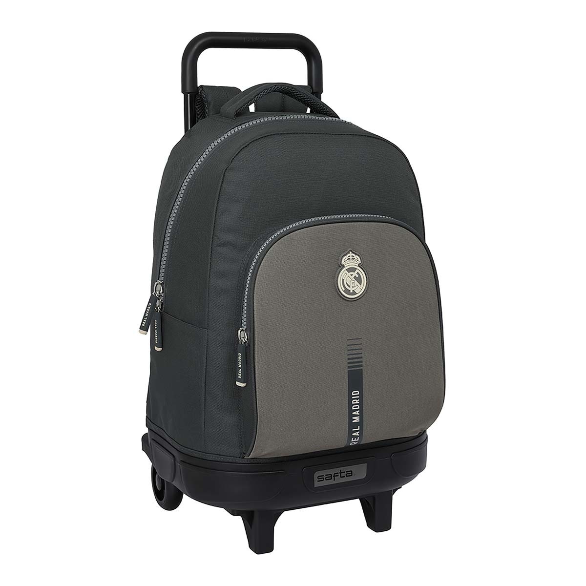 Mochila grande com rodas compact extraível Real Madrid C.F. cinzento Cinzento-1