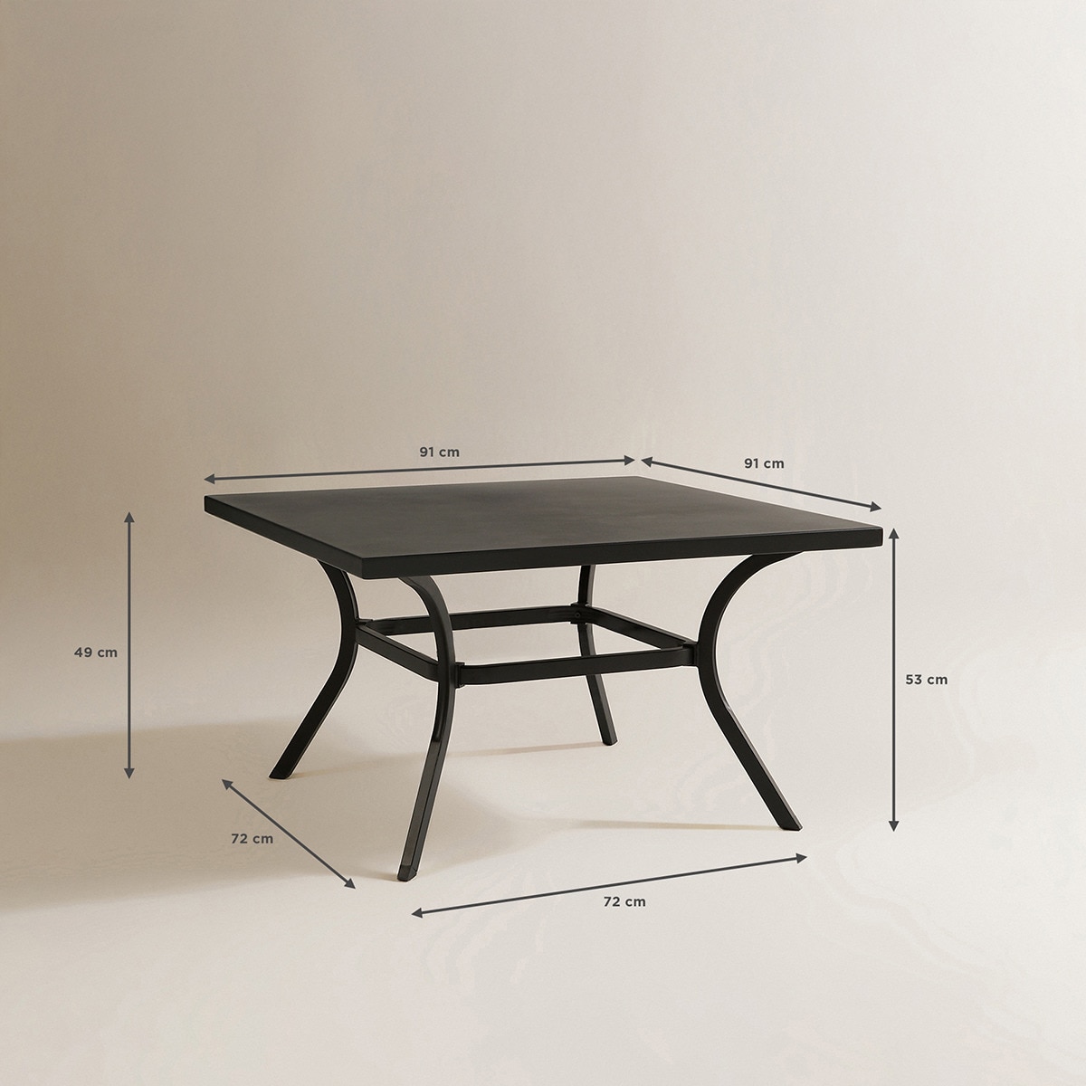 Mesa de Centro de Jardim Cross Preto-8