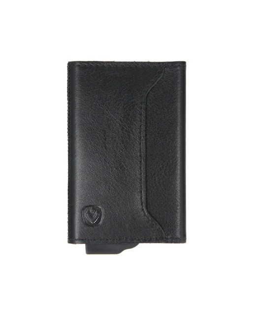 Imagem 0 de Porta Cartões Aluminio Revestido a Pele - Preto