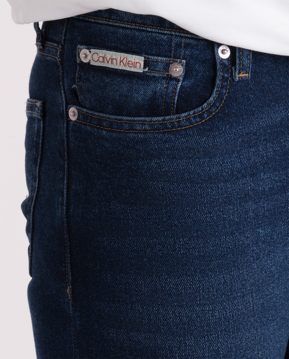 Jeans Slim Fit Azul-4