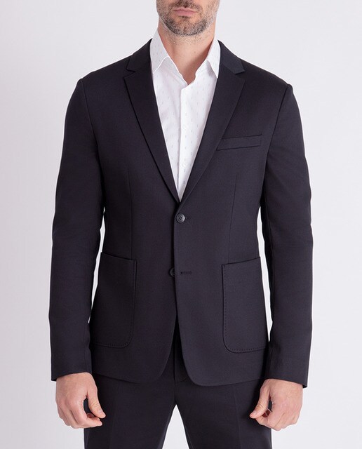 Imagen 0 de Blazer slim de tejido técnico térmico de hombre