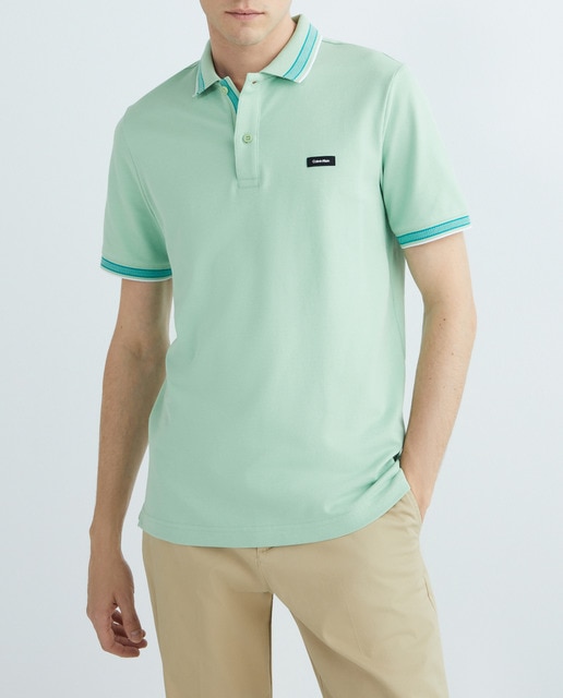 Imagen 0 de Polo slim de hombre con logo bordado