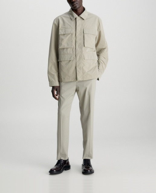 Imagen 0 de Pantalones slim de mezcla de lana de hombre