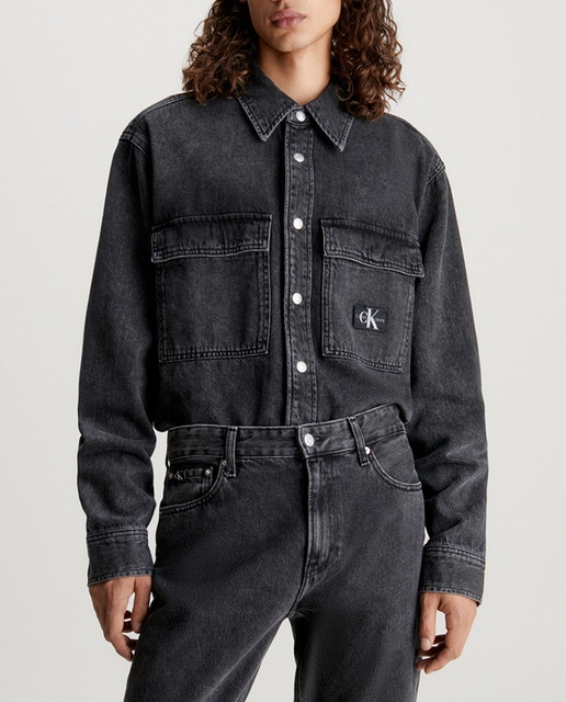 Imagen 0 de Camisa Hombre denim relaxed de algodón reciclado