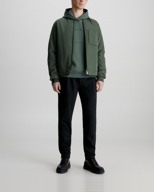 Imagen 0 de Pantalones plisados tapered de punto de hombre