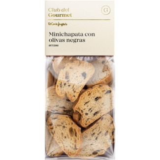 Mini Chapatas com Azeitonas Pretas embalagem 120 g - Club Del Gourmet