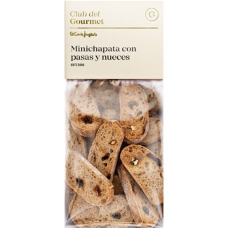 Mini Chapatas com Passas e Nozes embalagem 120 g - Club Del Gourmet