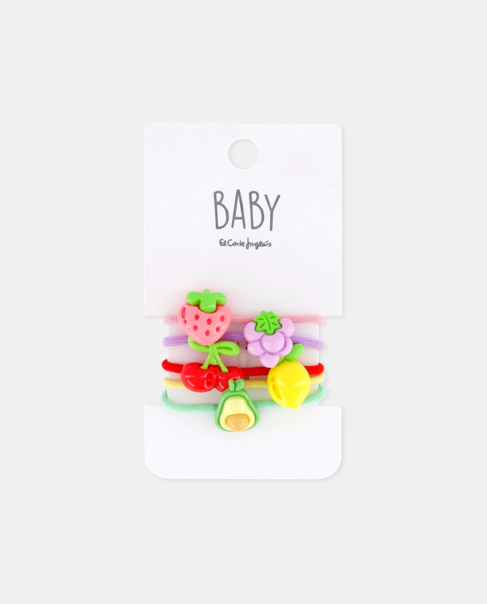 Pack de Elásticos com Frutas Multicolor-1
