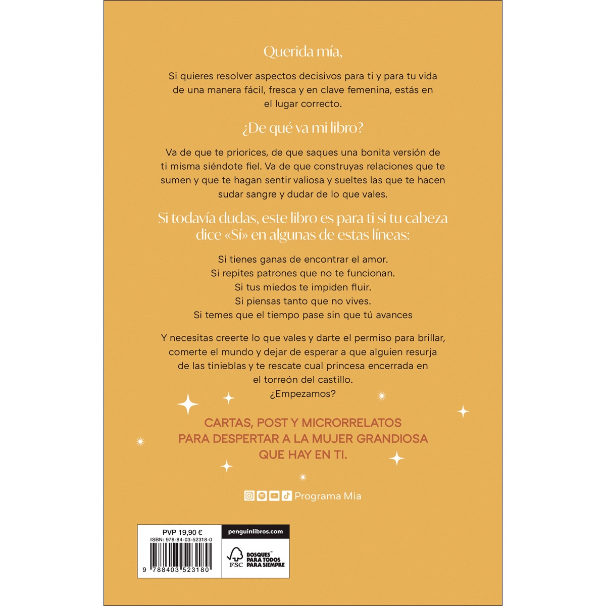 Querida mía: Deja de esperar, despierta la mujer granDiosa que hay en ti y crea la vida y las relaciones que quieres (Capa mole) 2