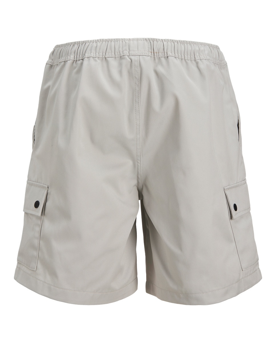 Bermudas com Bolsos Laterais e Corte Relaxed Cinzento-7