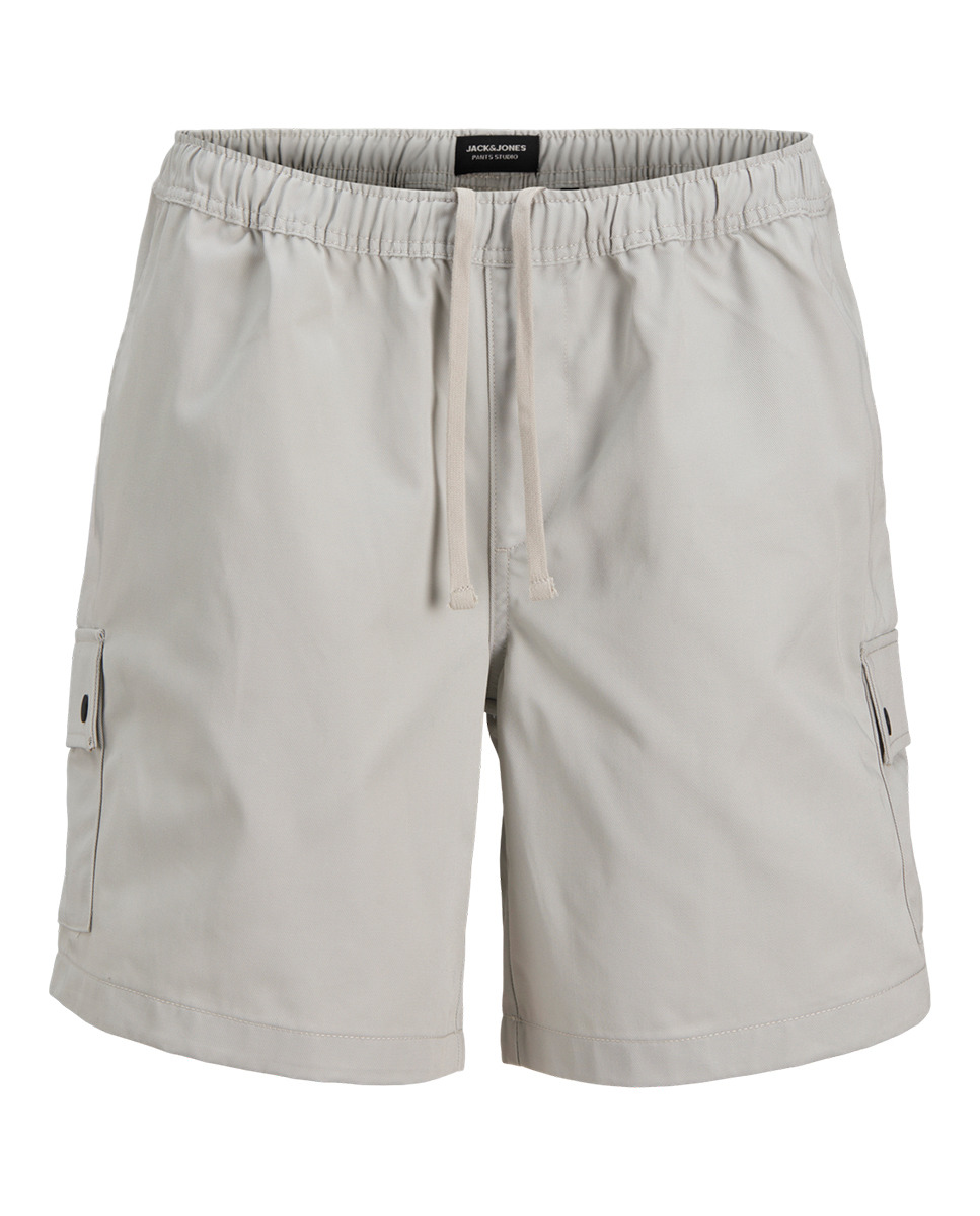 Bermudas com Bolsos Laterais e Corte Relaxed Cinzento-6