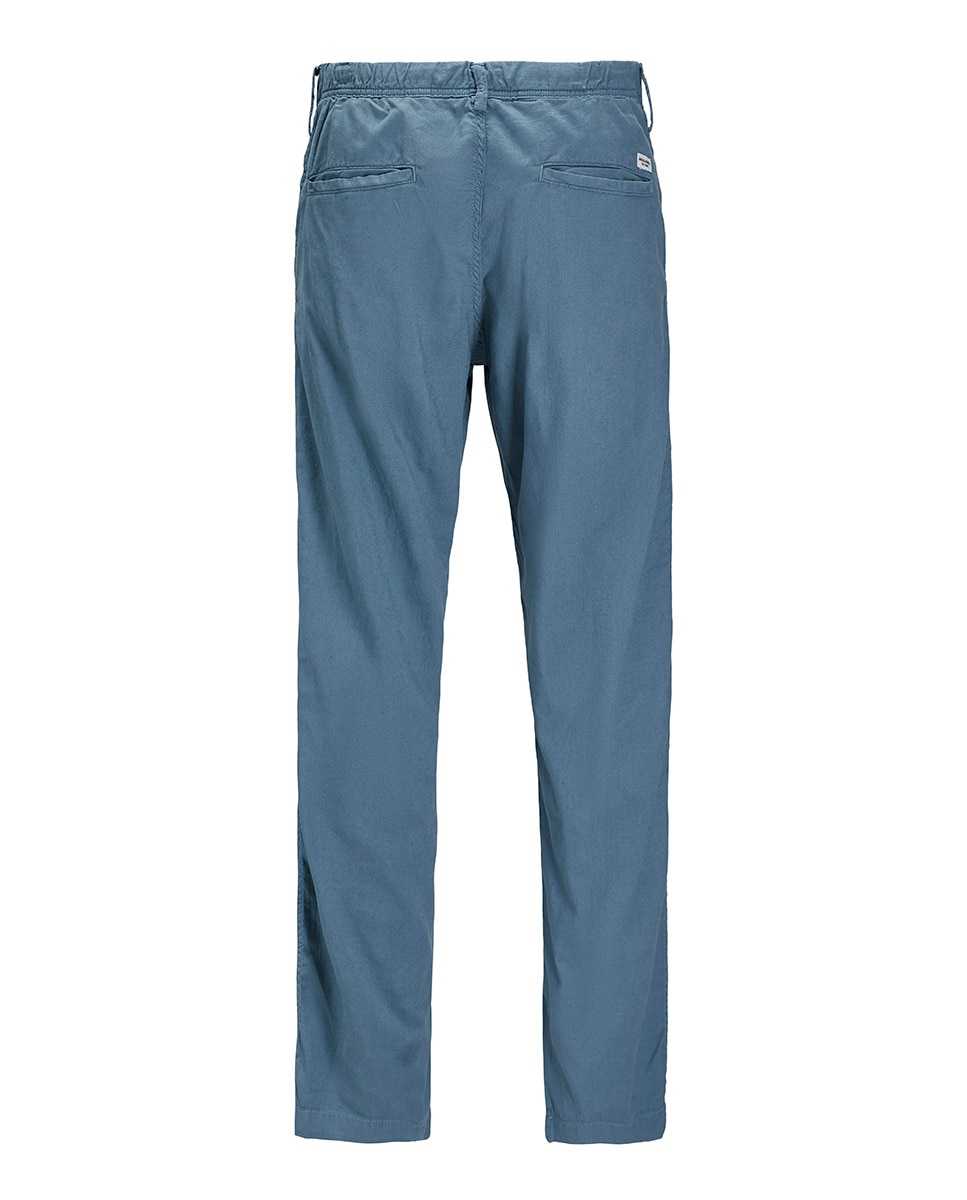 Joggers com Cordões e Cintura Subida Azul-10