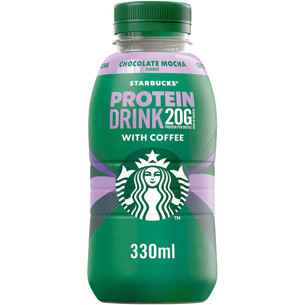Protein bebida de chocolate mocha con café botella 330 ml
