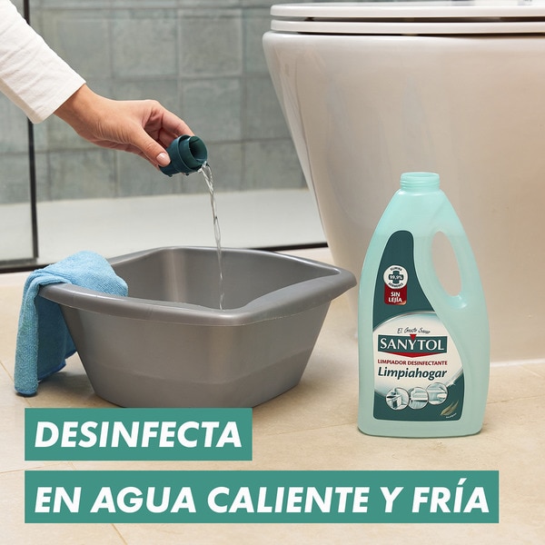 limpiador desinfectante sin lejía para todo tipo de suelos y superficies limón ph neutro Flasche 1.2 l