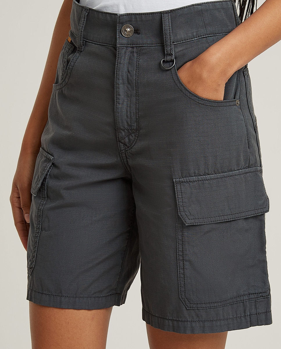 Bermudas Cargo Regular Cinzento-4