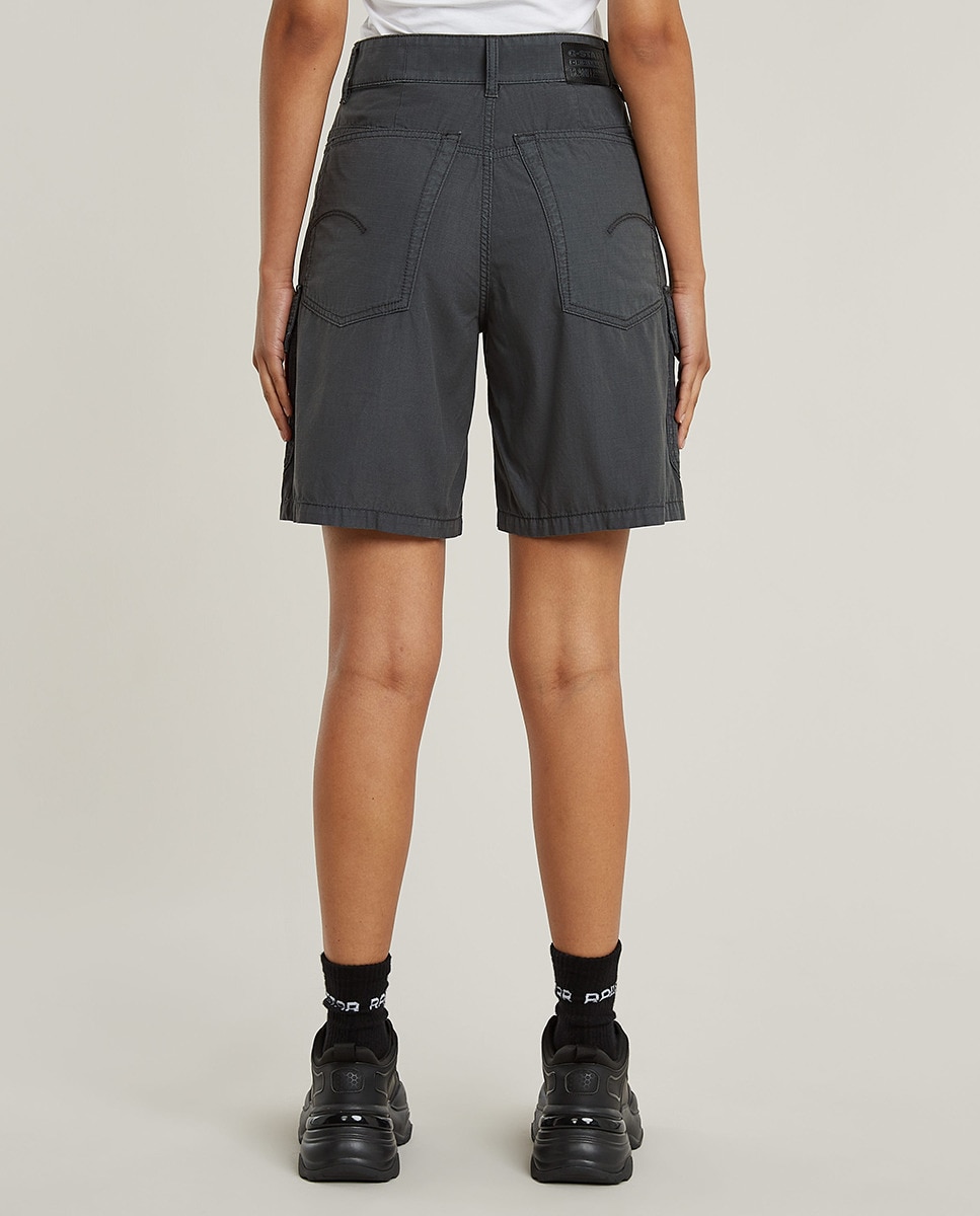 Bermudas Cargo Regular Cinzento-3