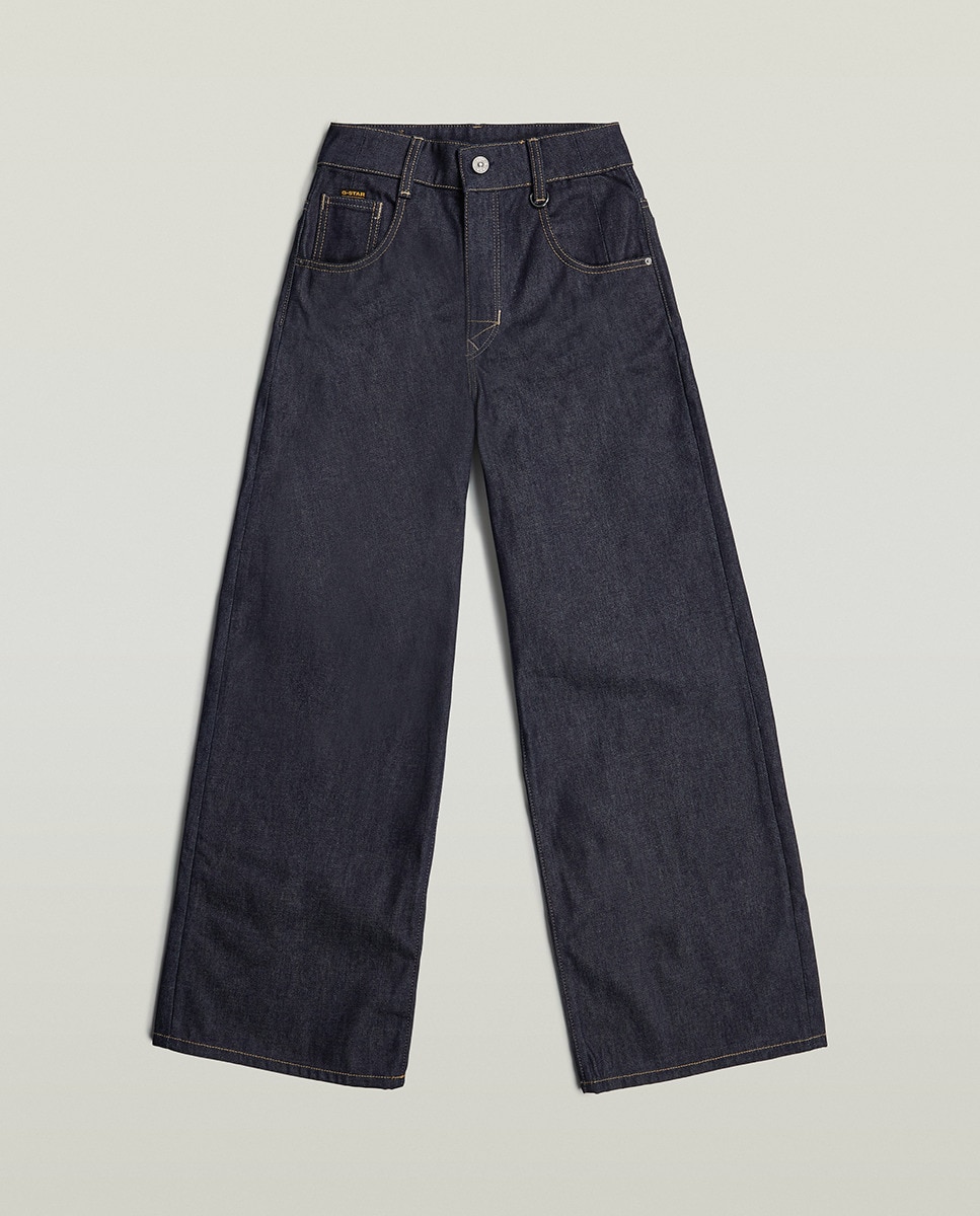 Jeans Skater de Cintura Subida Azul-7