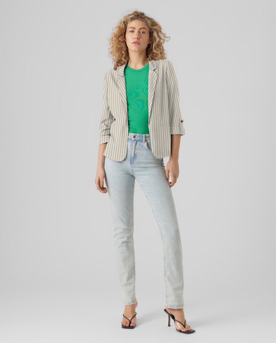 Blazer Clássico Aberto Cru-5