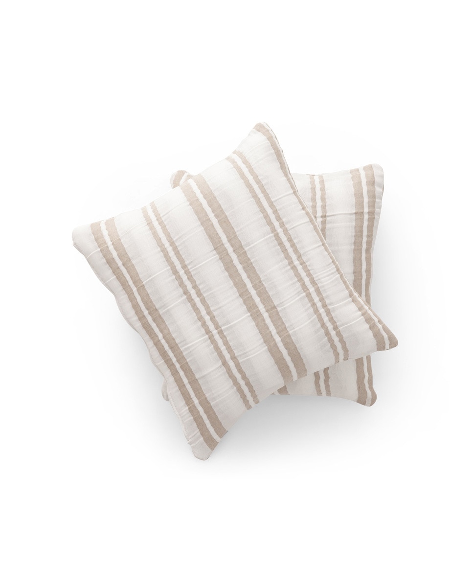 Imagen 0 de Pack 2 Fundas cojín jacquard Tena Piedra