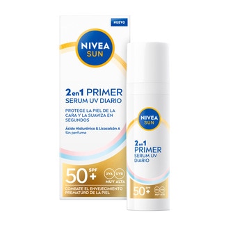 Sérum Diário UV 2 em 1 SPF 50+ embalagem 30 ml - Nivea Sun