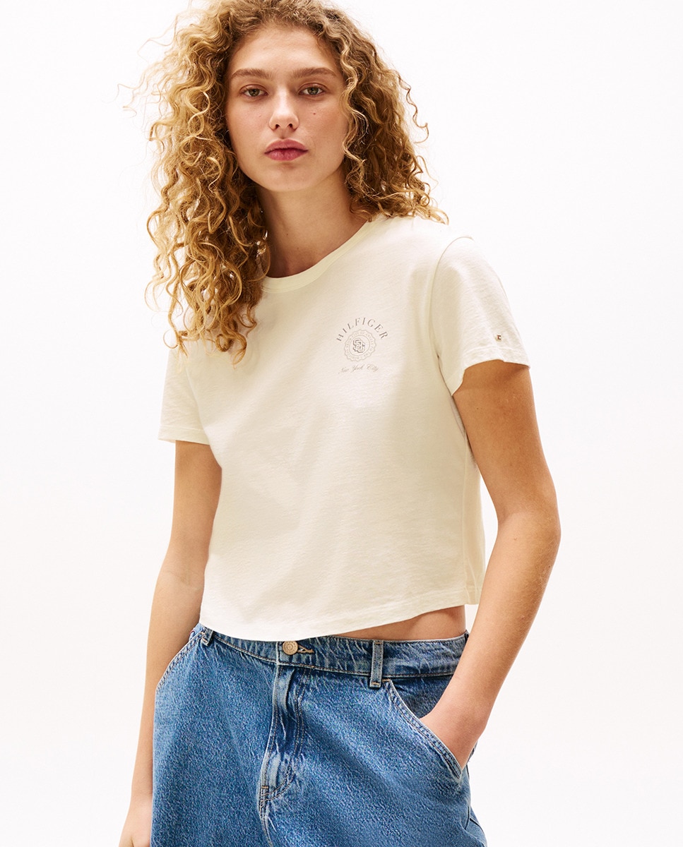 TH X SRG T-shirt de Manga Curta Branco-1