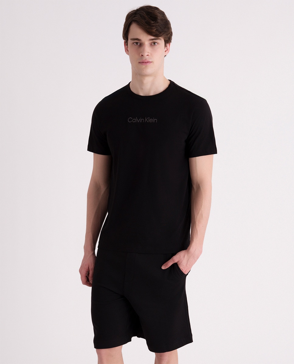 Conjunto de Pijama Curto Preto-1